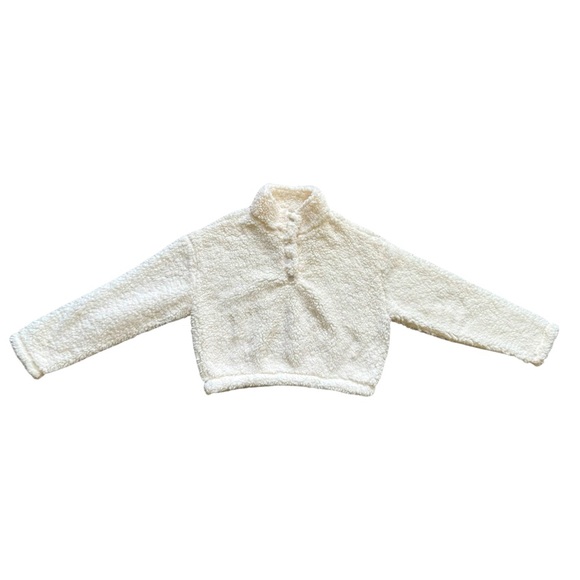 WOMEN’S PACSUN SIMONE SHERPA HENLEY PULLOVER SWEATSHIRT / SIZE XS / NWOT - Picture 2 of 12